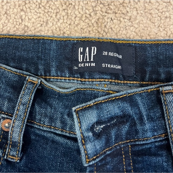 Gap size 28 regular straight leg jeans - Picture 2 of 2